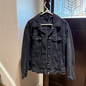 Divided Black Jean Jacket